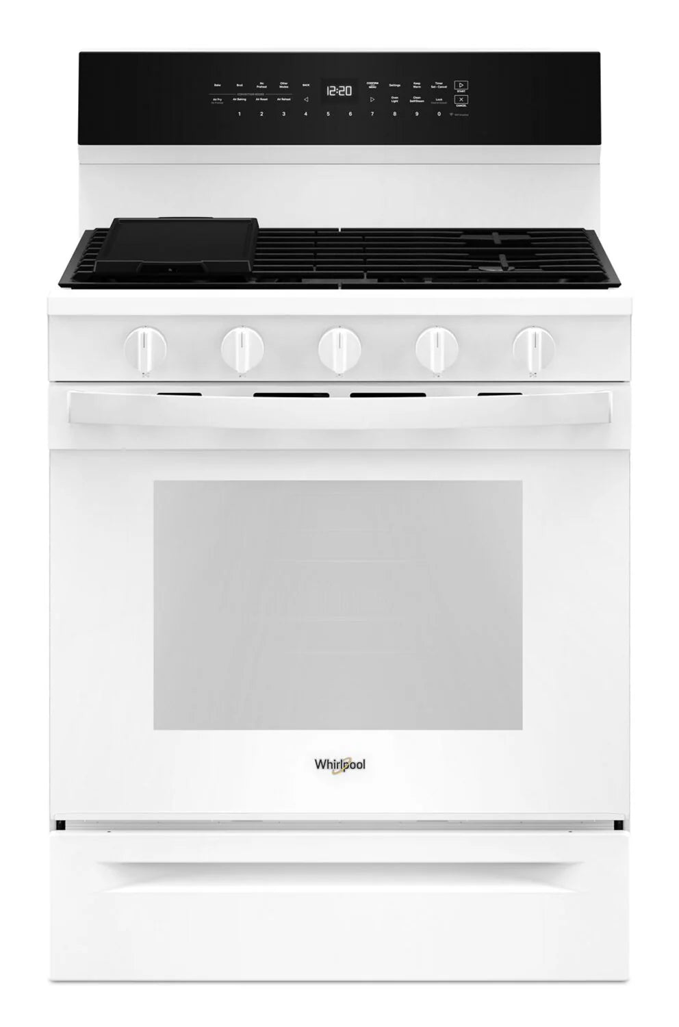 Cuisinière à gaz Whirlpool 5 pi³ Air Fry blanche WFGS7530RW