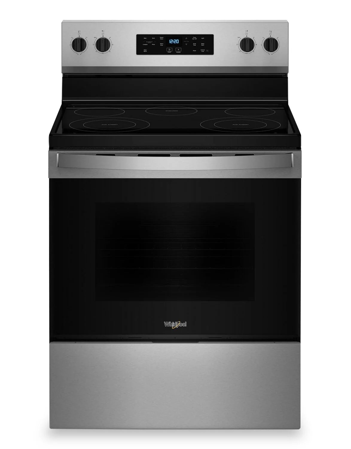 Cuisinière électrique Whirlpool 30" 5,3 pi³ en inox anti-traces à 5 éléments YWFES3330RZ