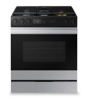 Cuisinière Samsung Bespoke 30 po 6 pi³ Gaz Encastrée Caméra et Air Sous Vide Inox NSG6DG8700SRAA