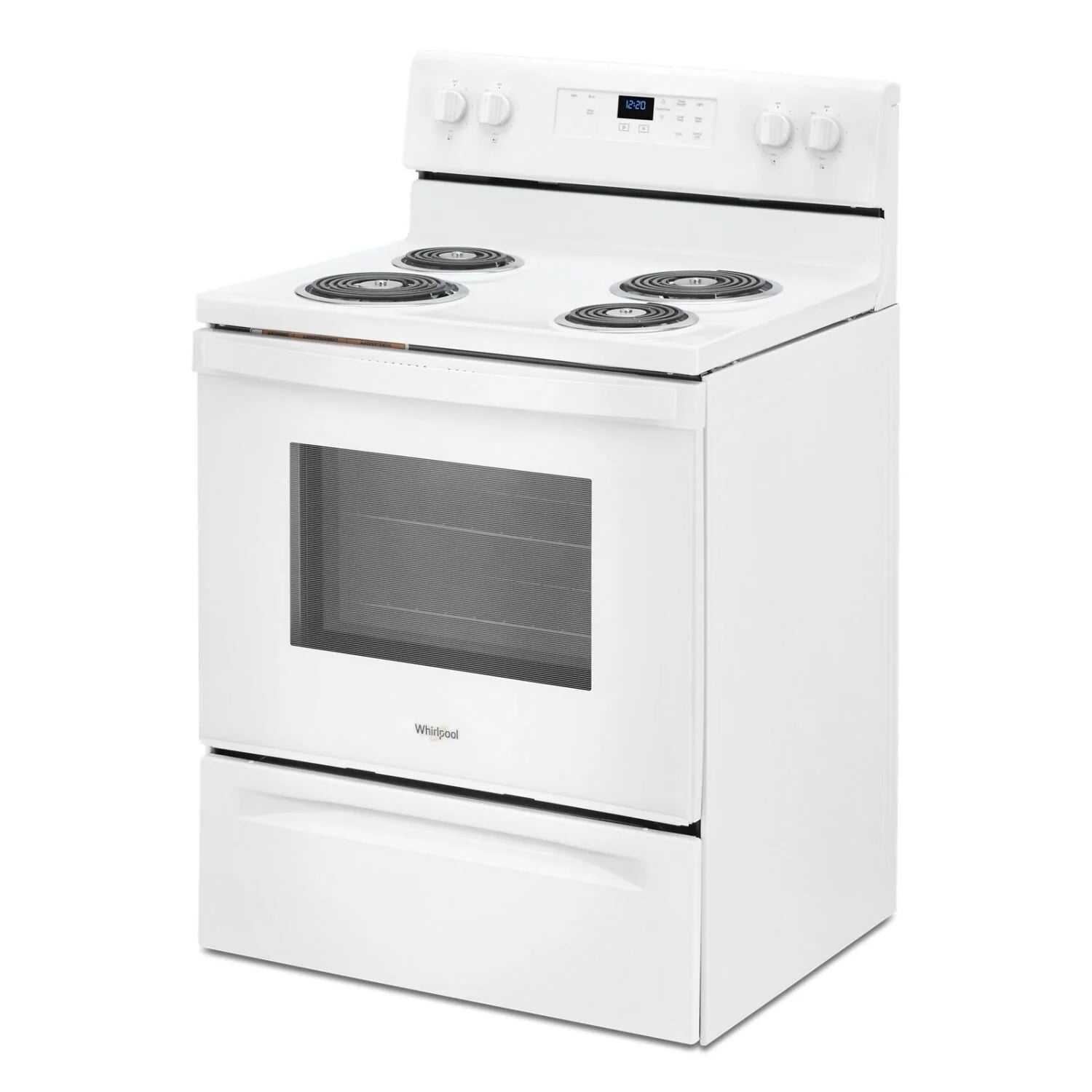 Cuisinière électrique Whirlpool 30 po 4,8 pi³ blanche à serpentins SpillGuard YWFC150M0JW