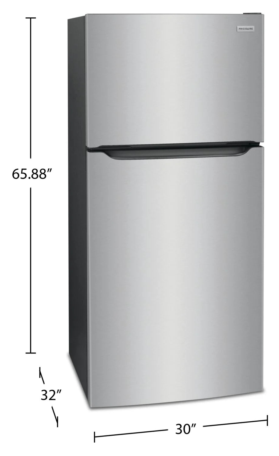 Frigidaire 20 cu. ft. Top Freezer Refrigerator 30" Stainless Steel