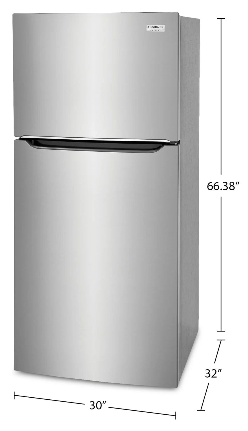 Réfrigérateur Frigidaire Gallery 30" 20 pi³ Congélateur Haut Inox Anti-traces GRTE2055AF
