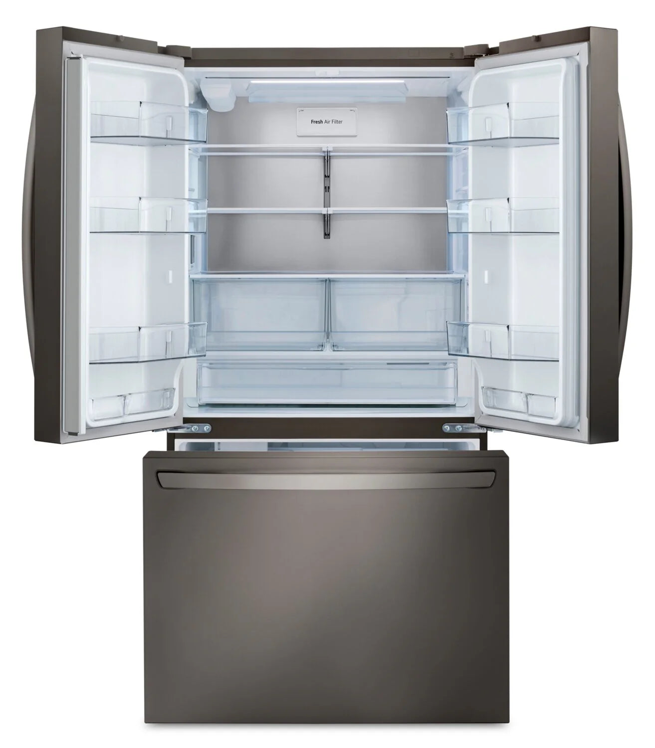 Réfrigérateur LG 36" 27 pi³ Portes Françaises Profondeur Comptoir MAX Inox Noir LRFLC2706D