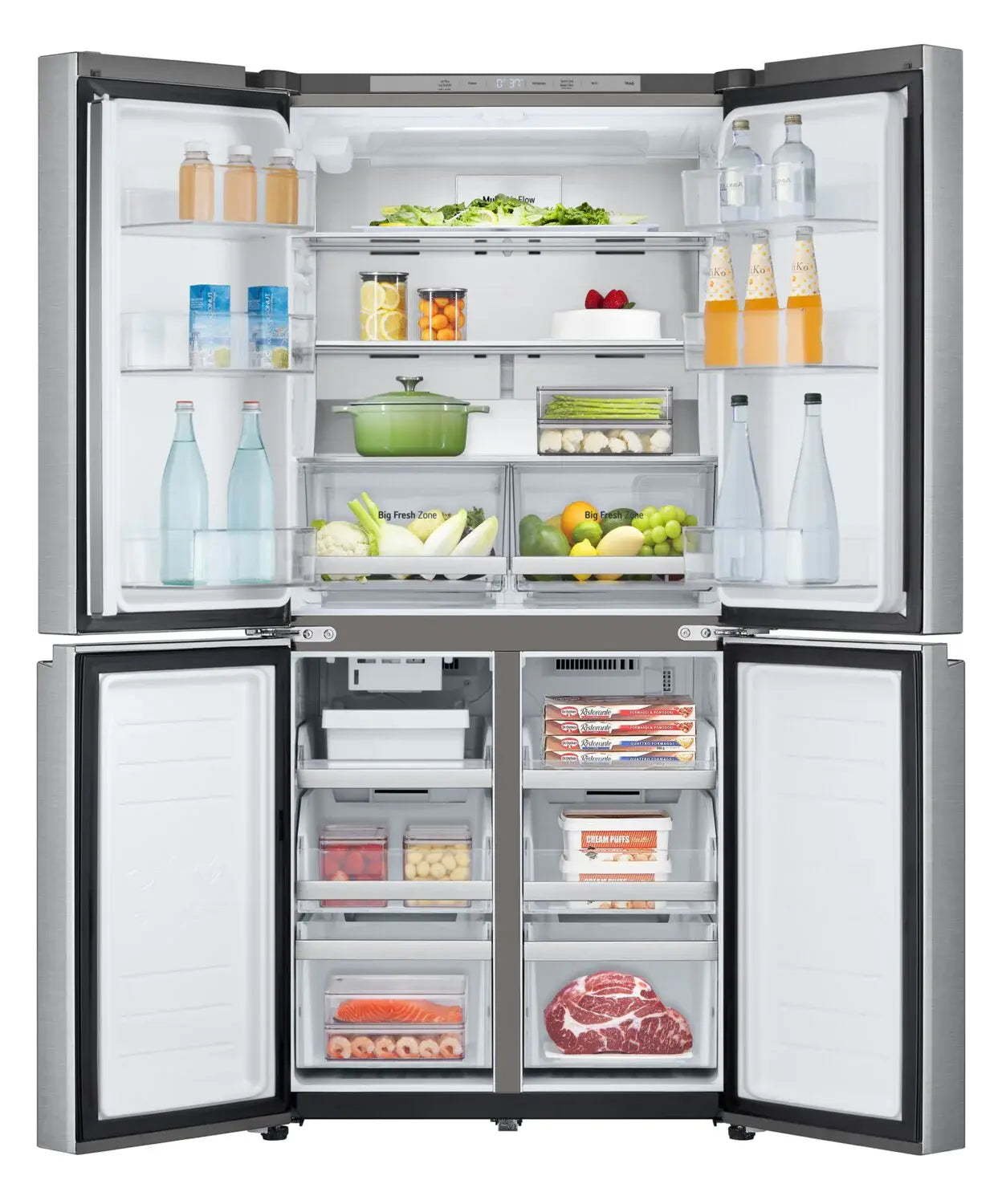 Réfrigérateur LG 19 pi³ 4 Portes 33" Prof. Comptoir Inox