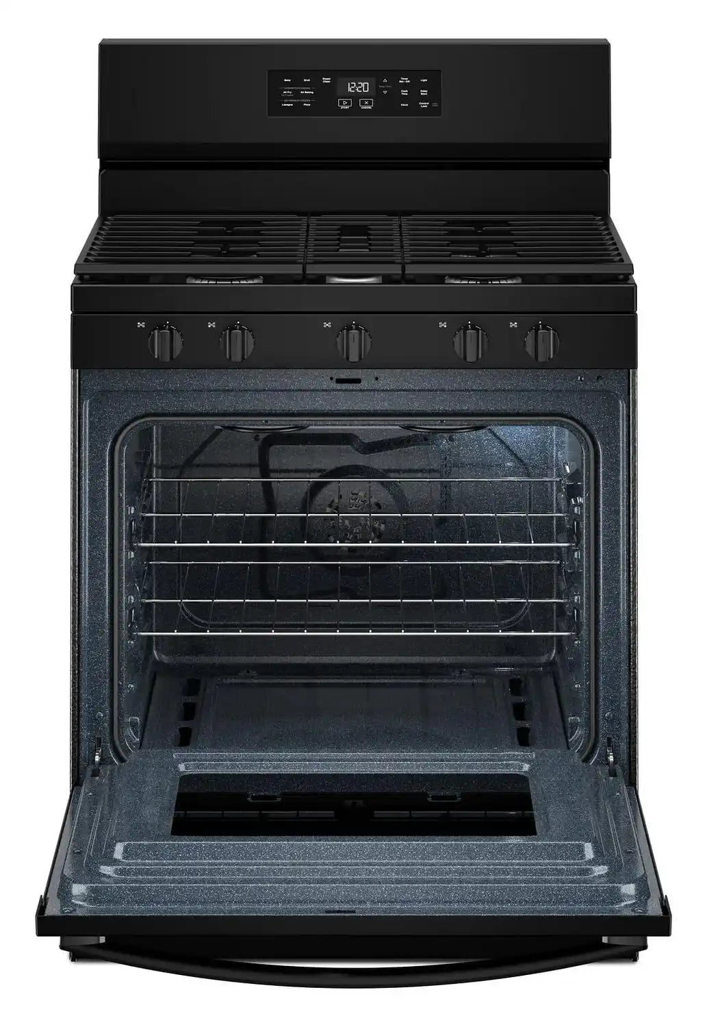 Cuisinière à gaz Whirlpool 5 pi³ Air Fry noire WFGS4530SB