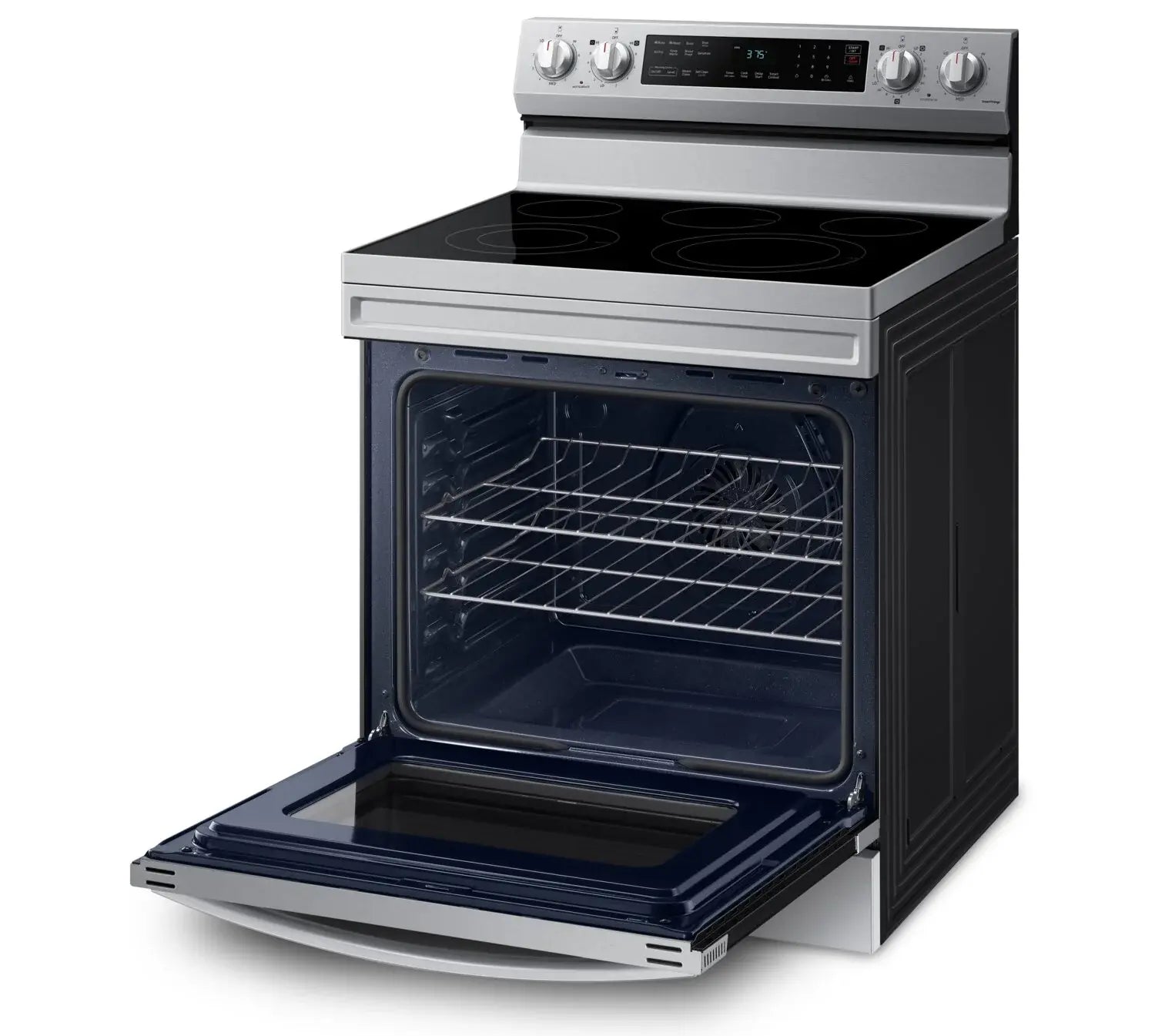 Cuisinière électrique Samsung 6,3 pi³ avec friture à air chaud en inox NE63A6511SS