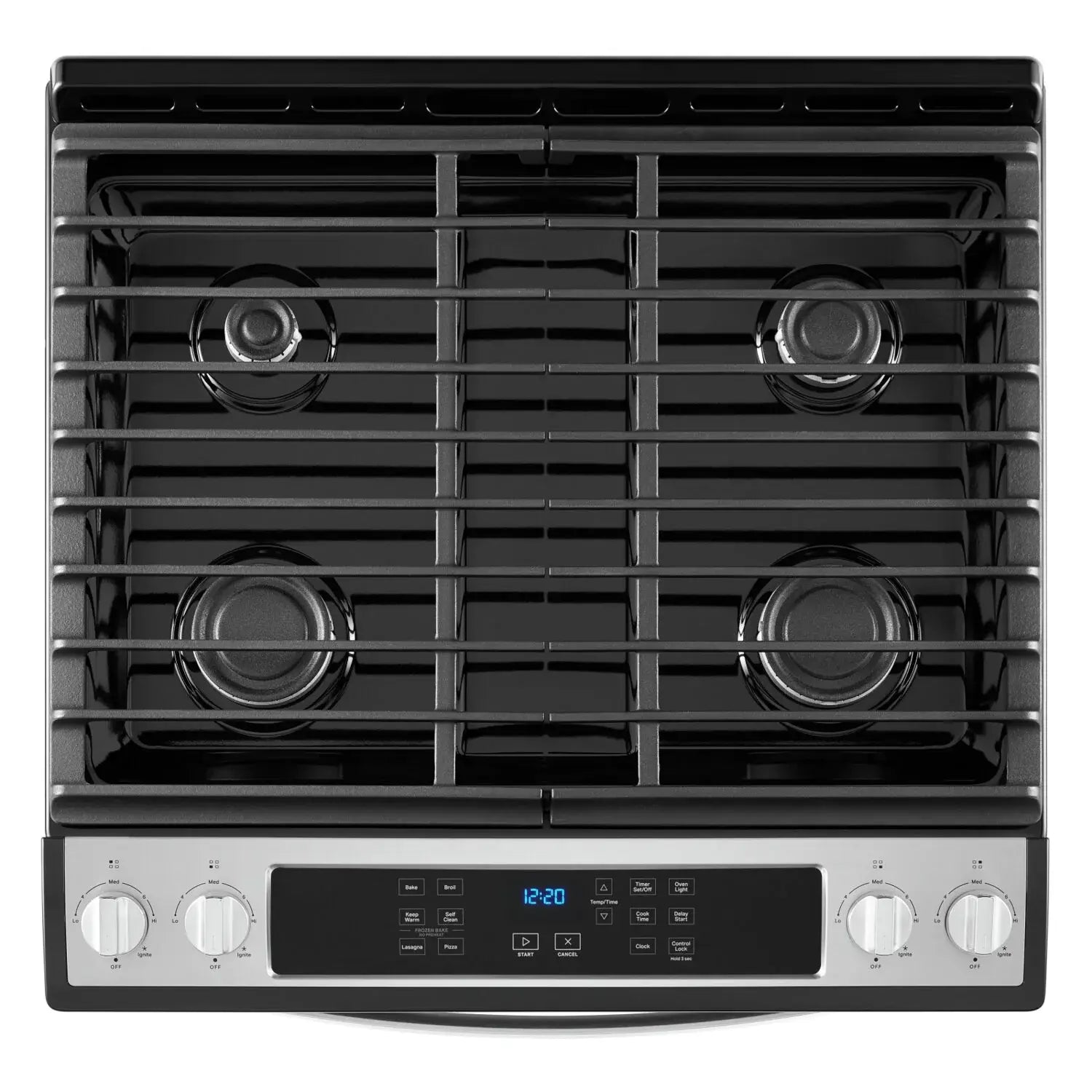 Cuisinière à gaz encastrable Whirlpool WEG515S0LS en acier inoxydable de 5 pi³