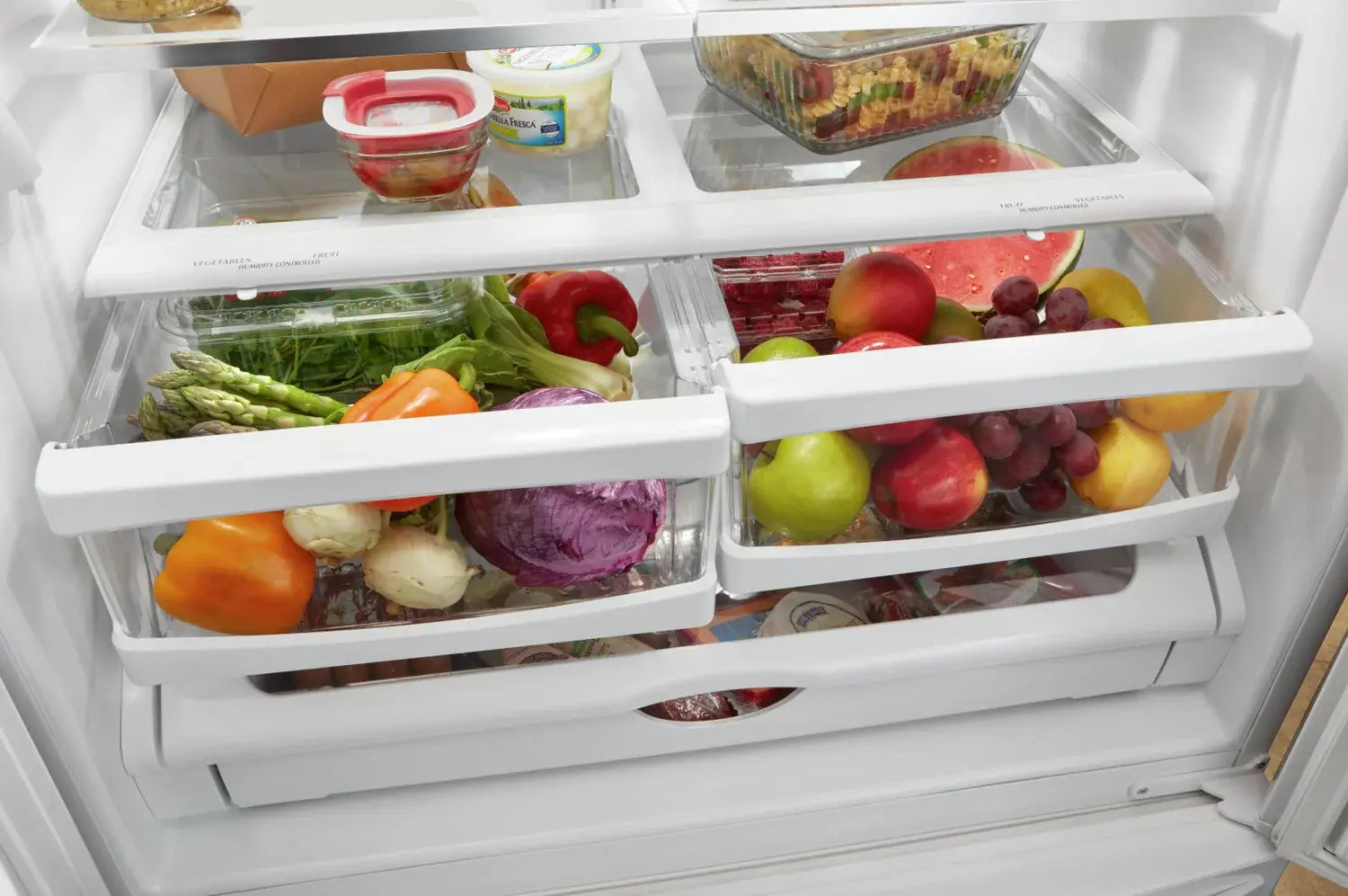 Réfrigérateur Whirlpool 33" 22,1 pi³ Portes Françaises Inox Anti-Traces WRFF5333PZ