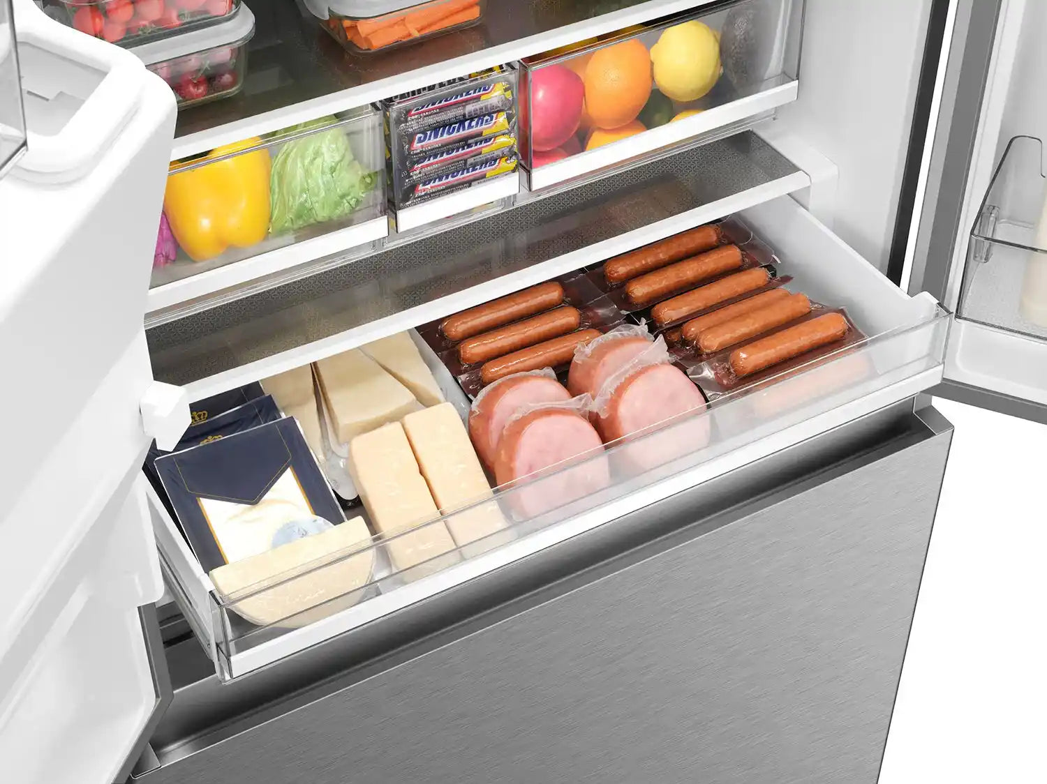 Réfrigérateur Hisense 22,5 pi³ Portes Françaises Inox 36"
