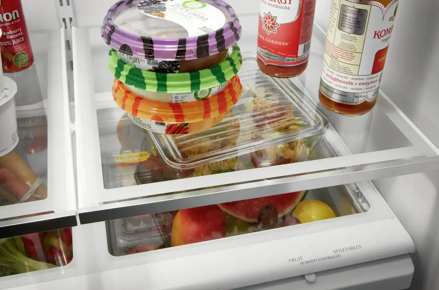 Réfrigérateur Whirlpool 33" 22,1 pi³ Portes Françaises Inox Anti-Traces WRFF5333PZ