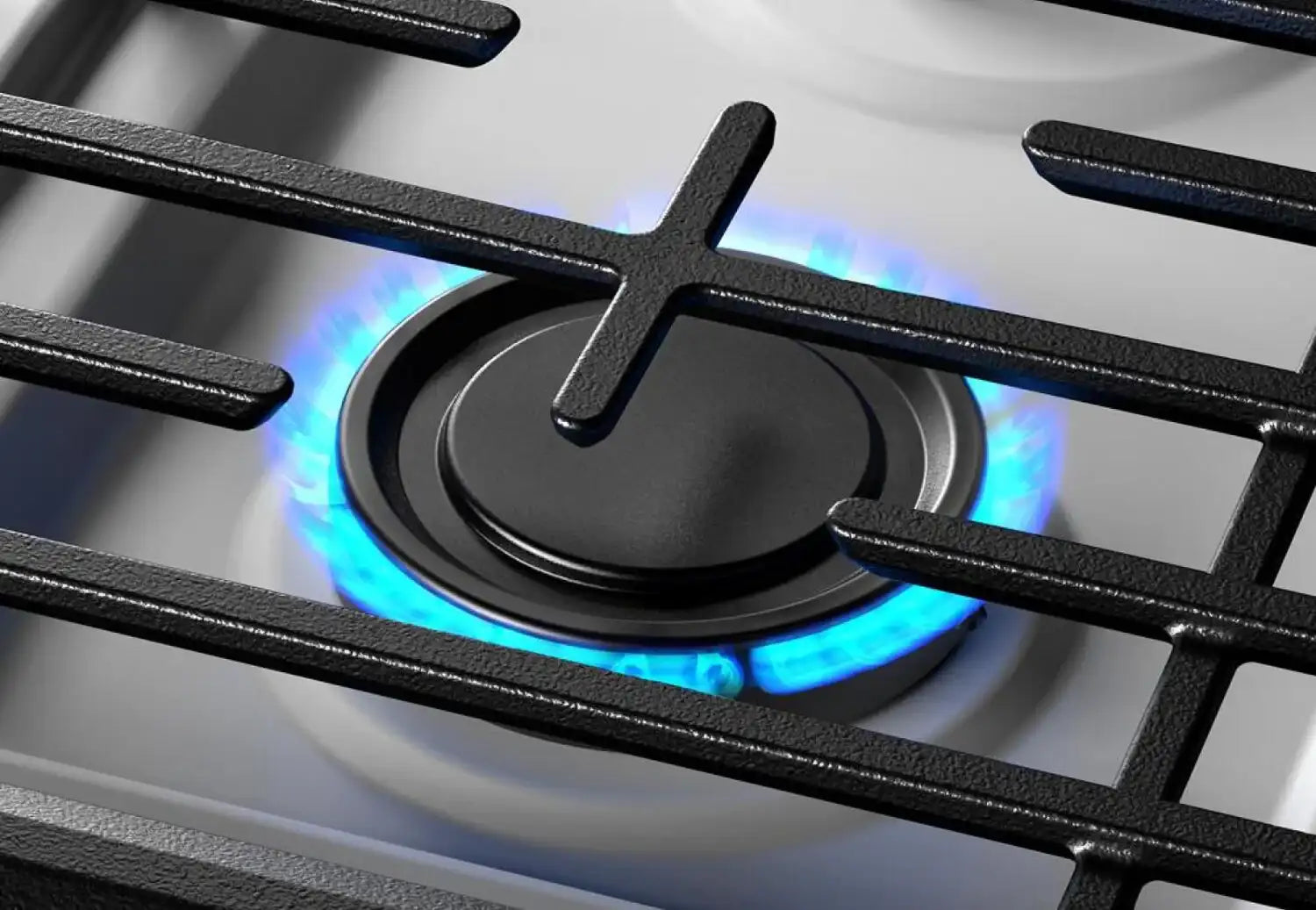 Cuisinière à gaz Whirlpool 30 po, 5,3 pi³, blanche, SpeedHeat