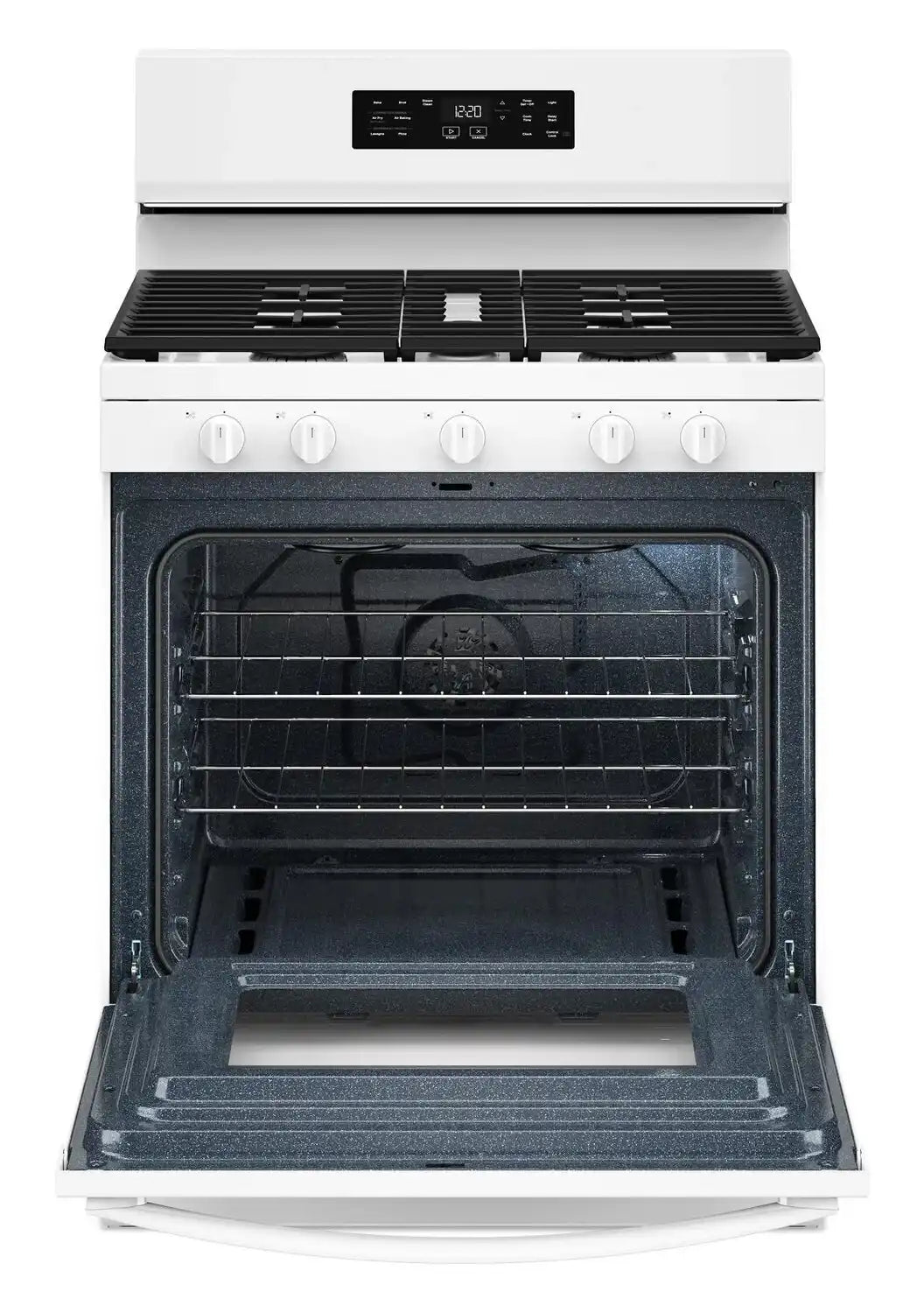 Cuisinière à gaz Whirlpool 5 pi³ Air Fry noire WFGS4530SB