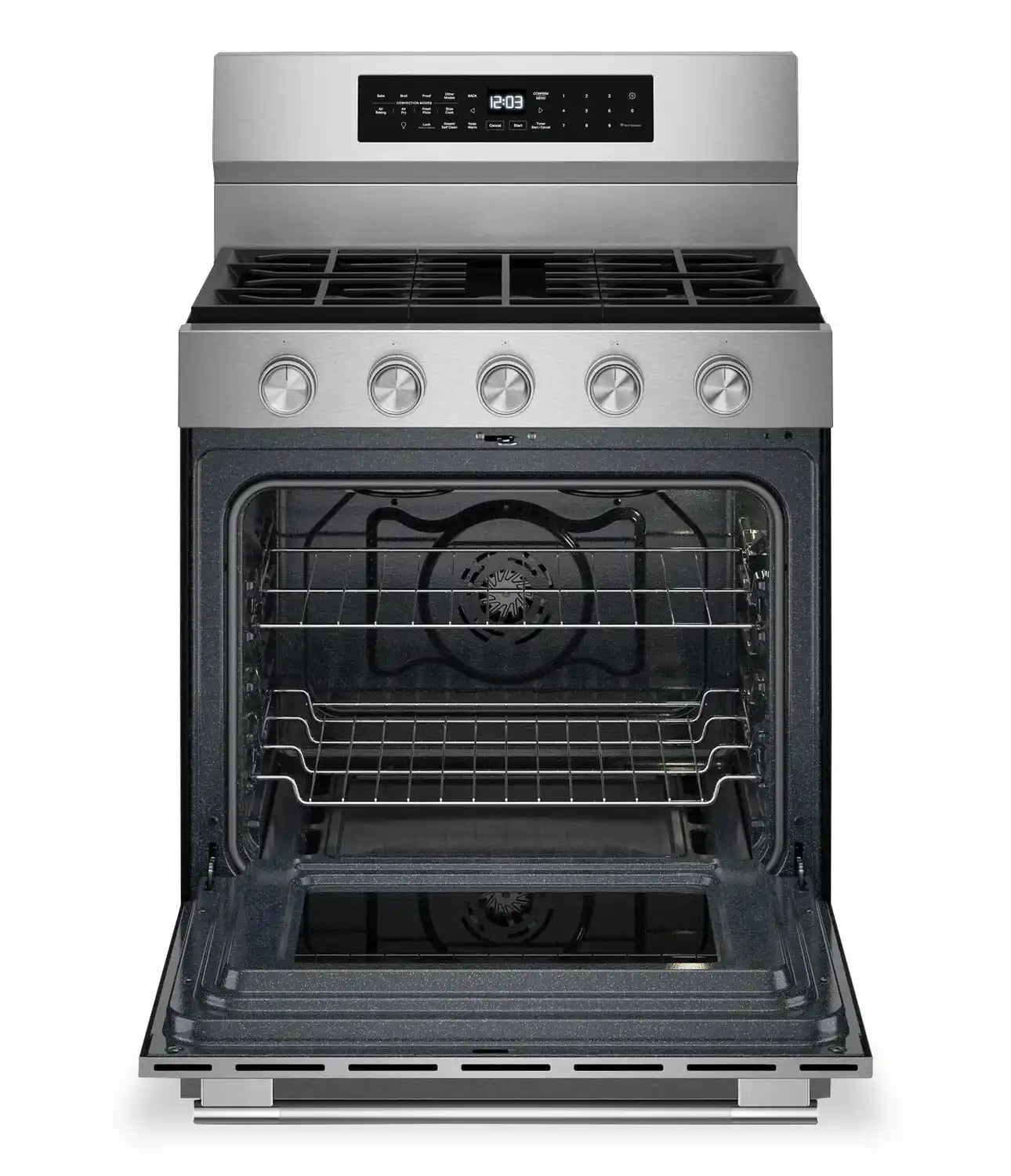 Cuisinière KitchenAid Gaz 5 pi³ Inox Anti-Trace KFGS530SPS