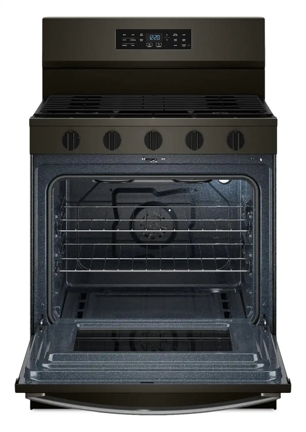 Cuisinière Whirlpool 30" 5 pi³ Gaz Air Fry Intelligente Inox