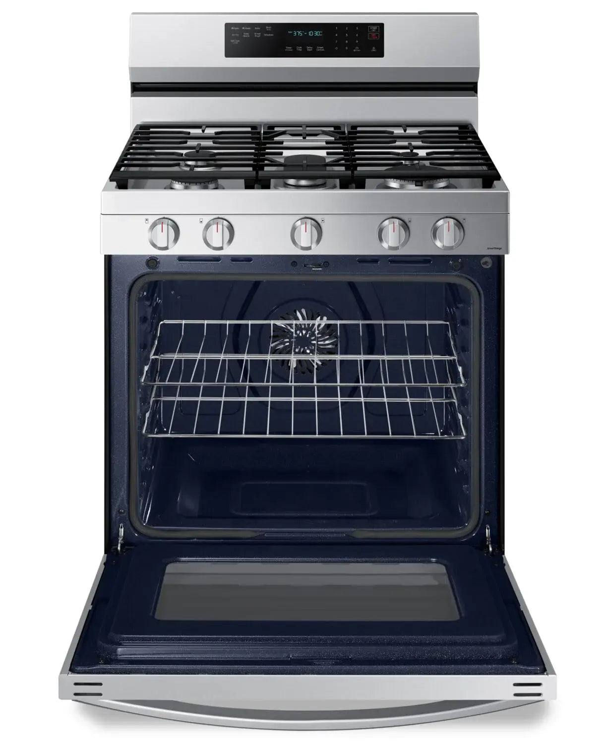 Cuisinière Samsung 30" 6 pi³ Gaz Conv. Véritable & Friture à Air Inox NX60A6711SS