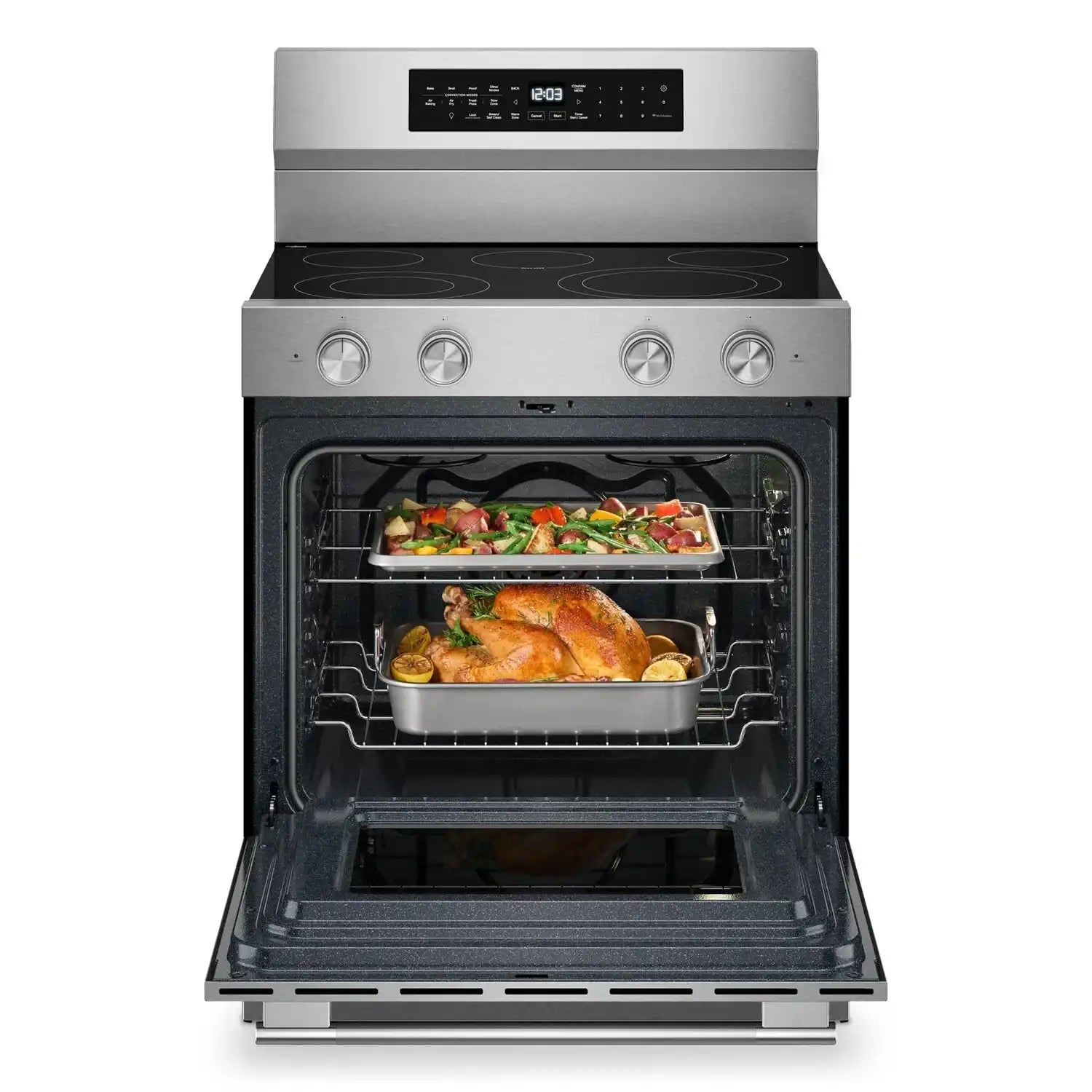 Cuisinière KitchenAid 5,3 pi³ Élec. Inox YKFES530SPS