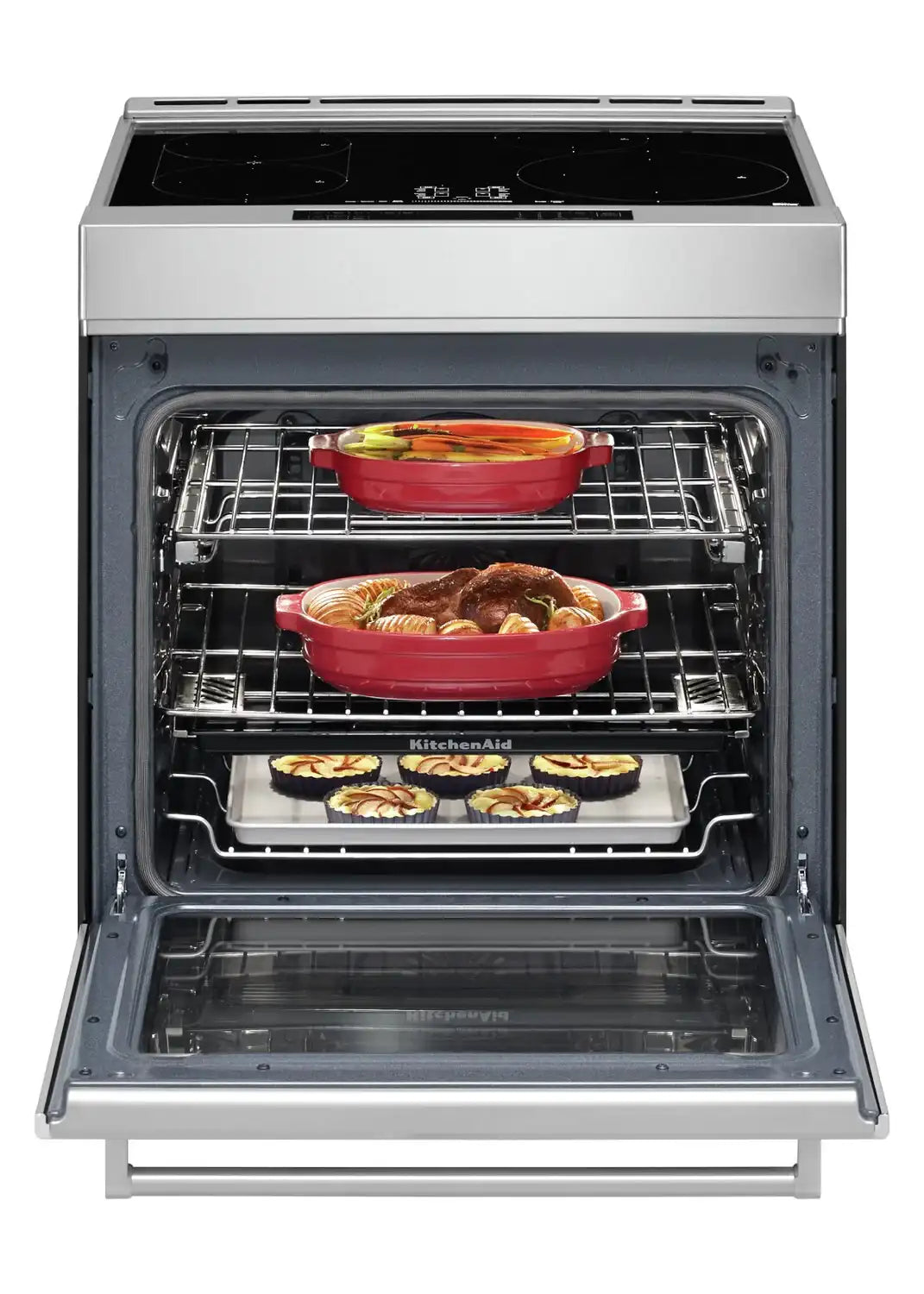 Cuisinière KitchenAid 30" 6,4 pi³ Induction Air Fry Inox