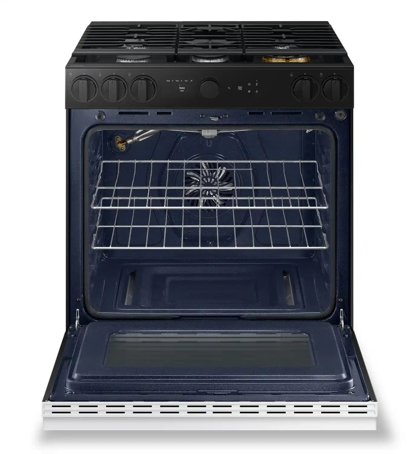 Cuisinière Samsung Bespoke 30 po 6 pi³ Gaz Encastrée Caméra et Air Sous Vide Inox NSG6DG8700SRAA