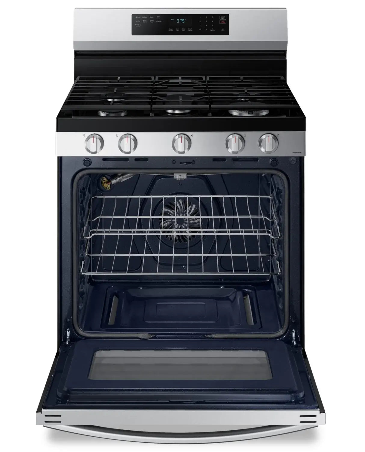 Cuisinière Samsung 30" 6 pi³ Gaz Intelligente Wi-Fi Friture à Air Inox NX60A6511SS
