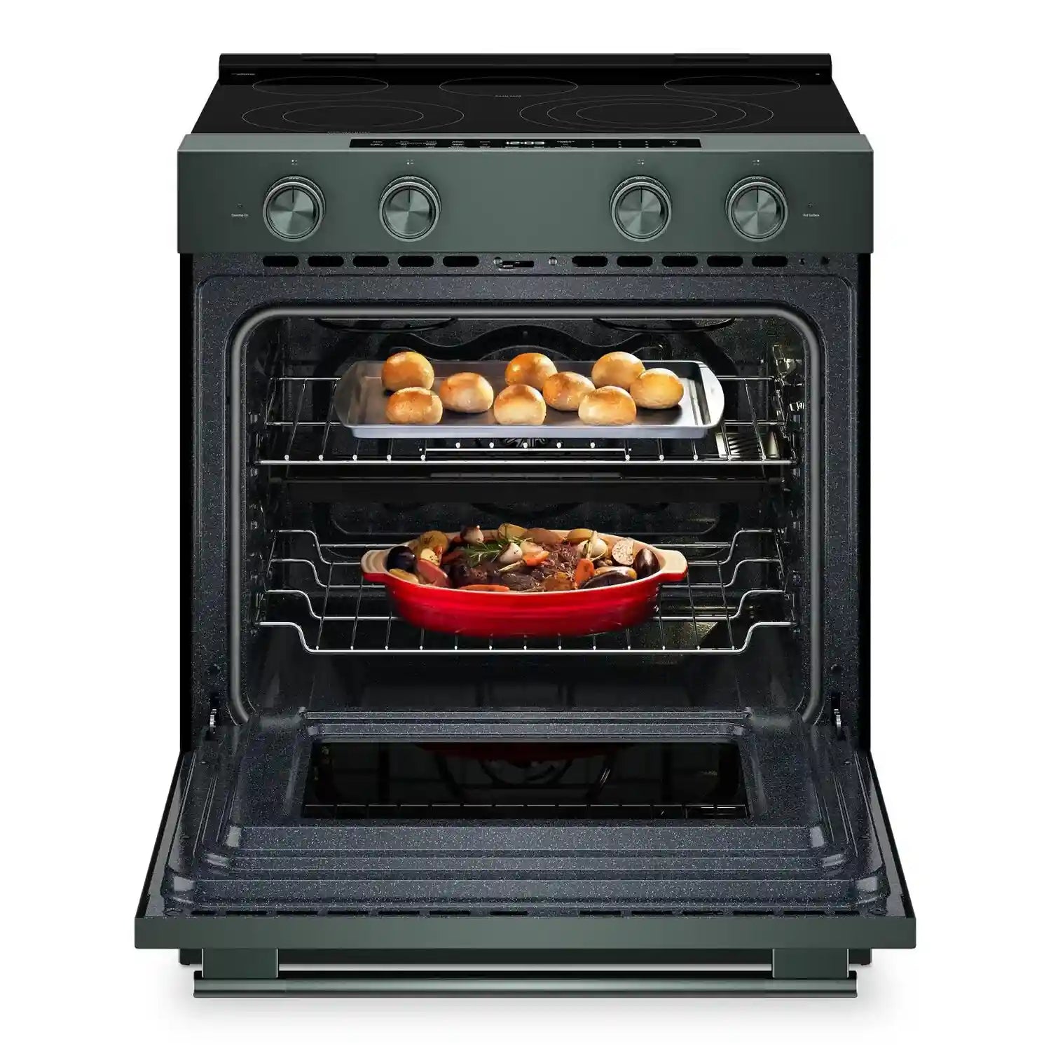 Cuisinière KitchenAid 30" 5,3 pi³ Élec. Intelligente Genièvre