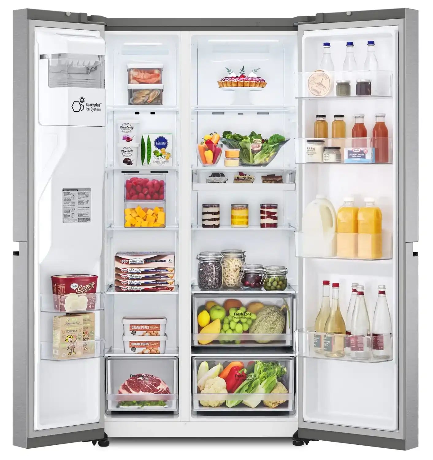 Réfrigérateur LG 23 pi³ Côte à Côte 36" Prof. Comptoir