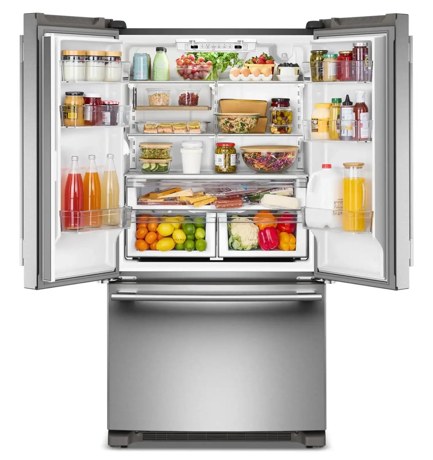 Réfrigérateur KitchenAid 20 pi³ Portes Françaises Inox 36 po