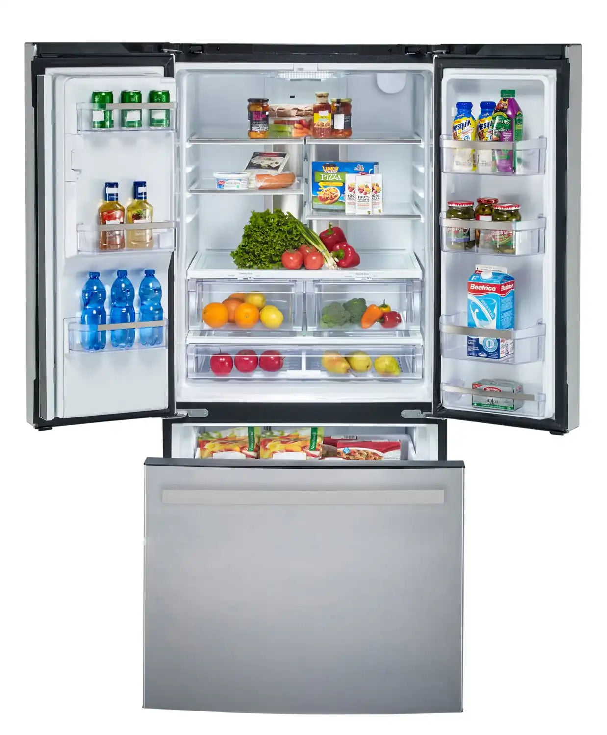 Réfrigérateur GE 23,6 pi³ Portes Françaises Inox 33"