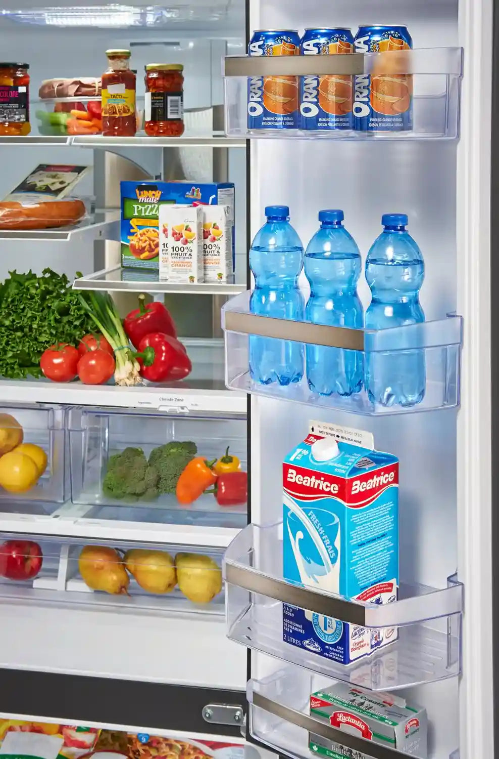 Réfrigérateur GE 23,6 pi³ Portes Françaises Inox 33"