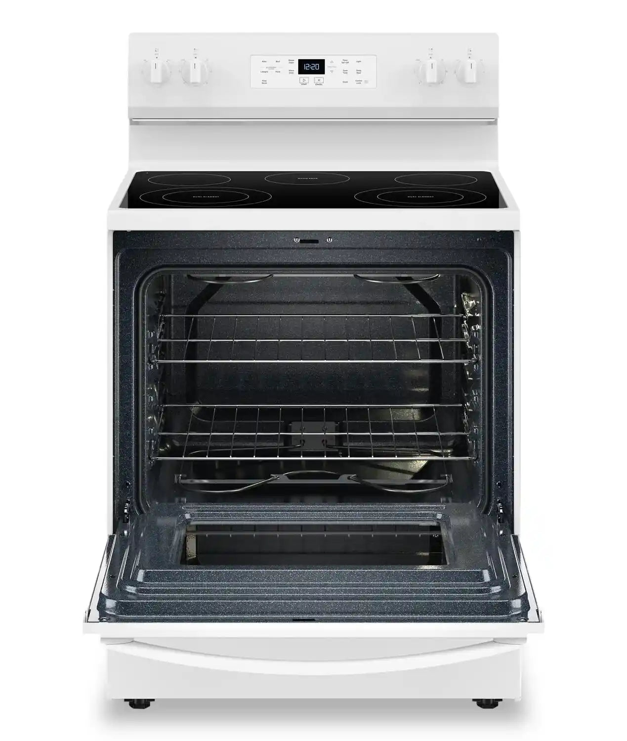 Cuisinière électrique Whirlpool 30" 5,3 pi³ en inox anti-traces à 5 éléments YWFES3330RZ