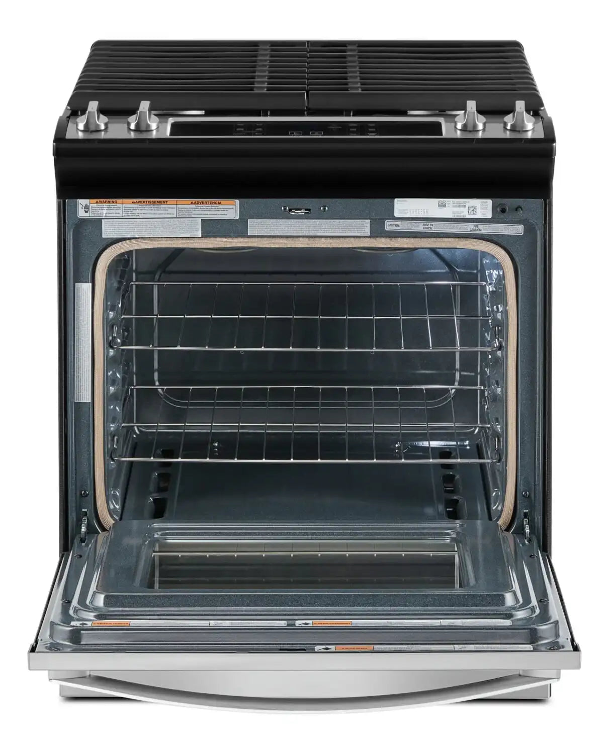 Cuisinière à gaz encastrable Whirlpool WEG515S0LS en acier inoxydable de 5 pi³