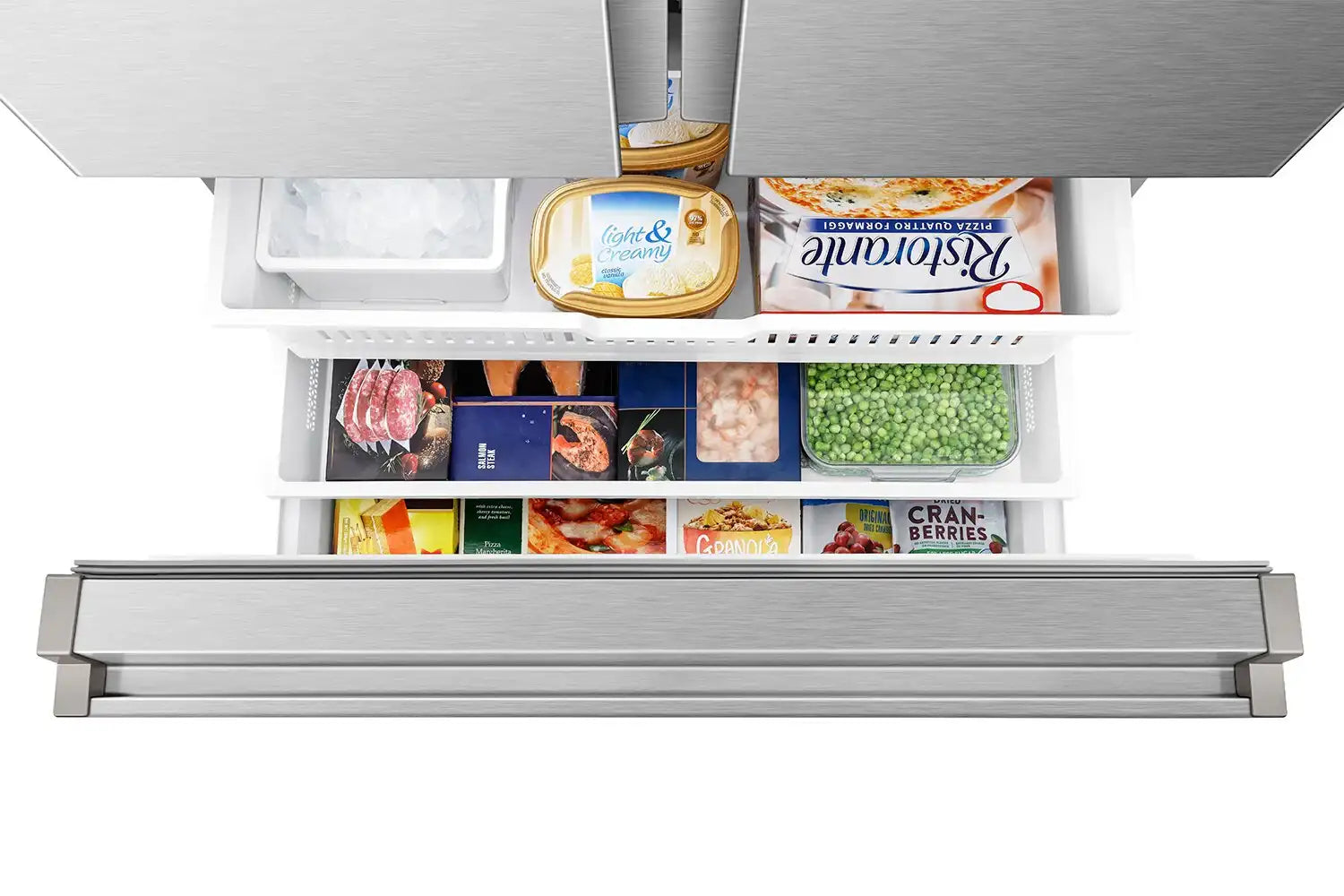 Réfrigérateur Hisense 22,4 pi³ Portes Françaises Inox 36"