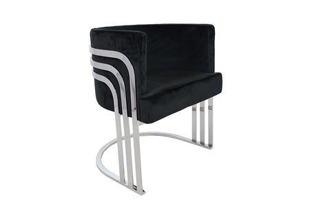 Fauteuil d'appoint Derby argenté