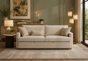 Canapé-lit en tissu beige pâle – Collection BREGO-31 :8224G31