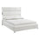 Blair Bed: White Leatherette