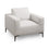 Fauteuil d'appoint Franco : Lin gris