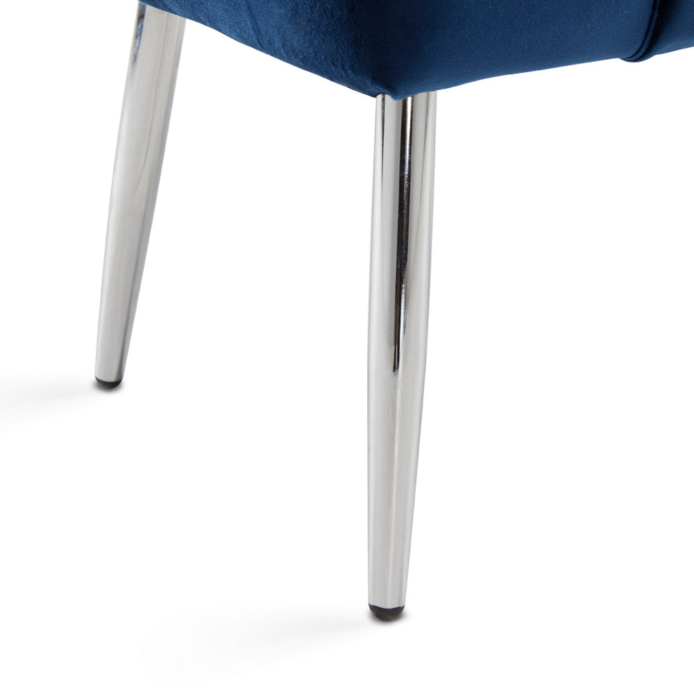 Banc de rangement Marcella : bleu marine