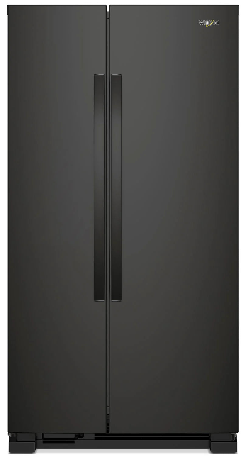 Whirlpool 22 cu. ft. Side-by-Side Refrigerator 33" Gloss Black