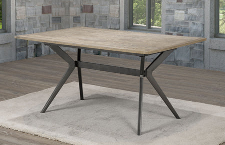 TABLE DE REPAS CELINE/PIETEMENT METAL ( Meuble Mtl )