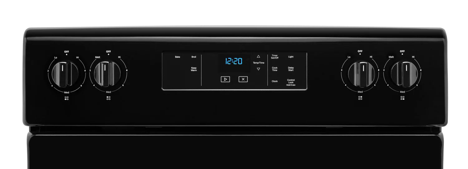 Cuisinière électrique Whirlpool 30 po 4,8 pi³ blanche à serpentins SpillGuard YWFC150M0JW