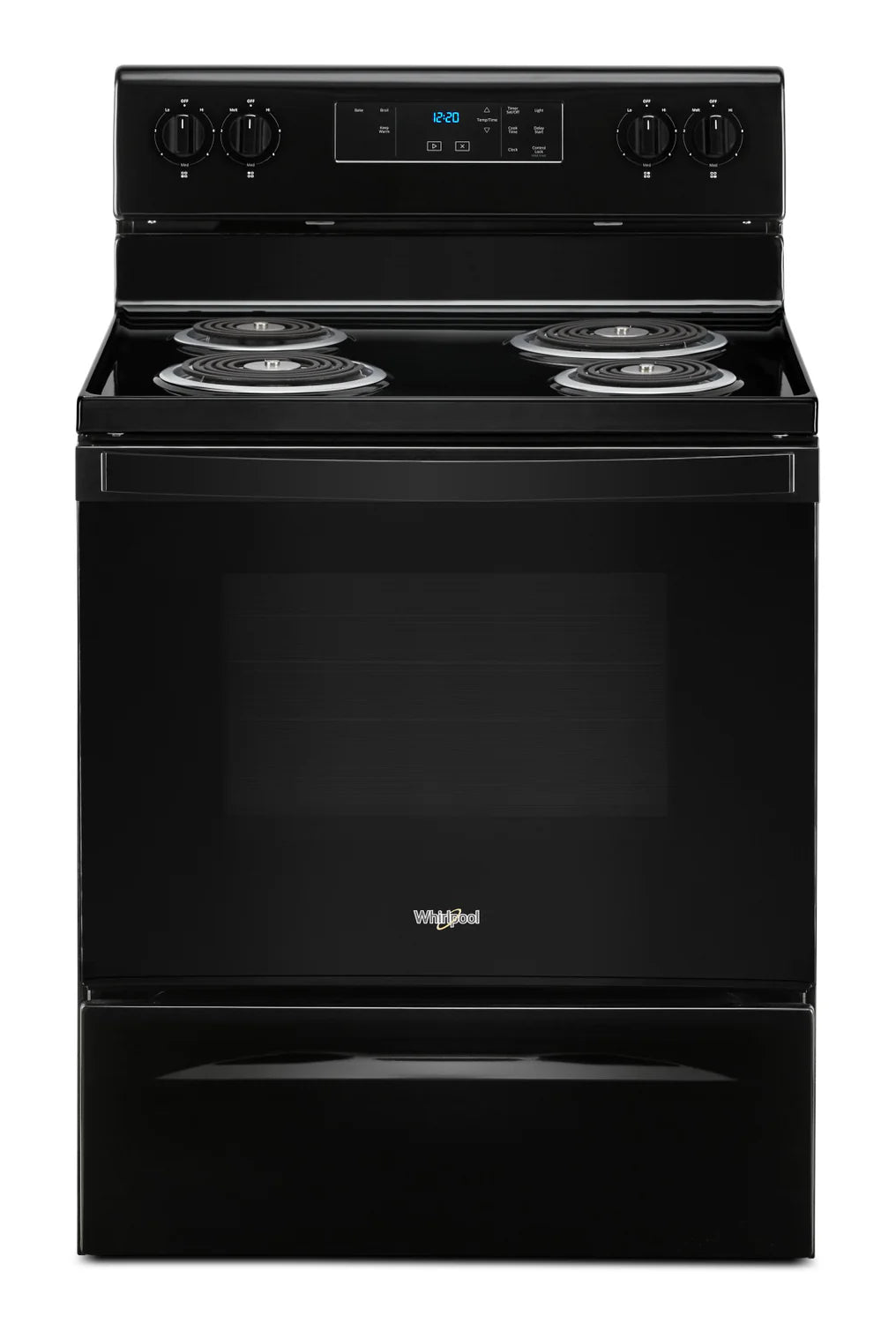 Cuisinière électrique Whirlpool 30 po 4,8 pi³ blanche à serpentins SpillGuard YWFC150M0JW
