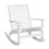 Chaise à bascule antidérapante pour balcon, jardin, terrasse, bambou blanc