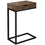 TABLE D'APPOINT - SIMILI BOIS BRUN / NOIR / TIROIR 