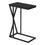 TABLE D'APPOINT - 25"H / NOIR / METAL NOIR