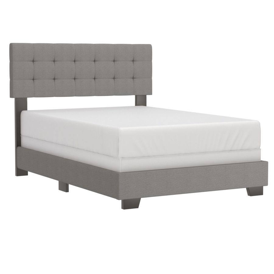 Lit double Exton 54" en gris clair