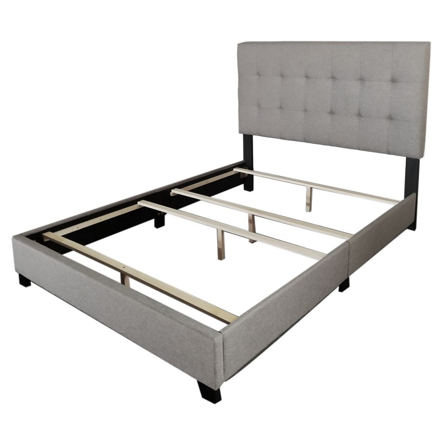 Lit double Exton 54" en gris clair