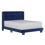 Grand lit Gunner 60" en velours bleu