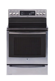 Cuisinière Électrique Autonome À 5 Éléments Et Four Double De 7,2 Pi³ / 30" En Acier Inoxydable *PRODUIT NEUF* Profile De GE ( PCB987YMFS )