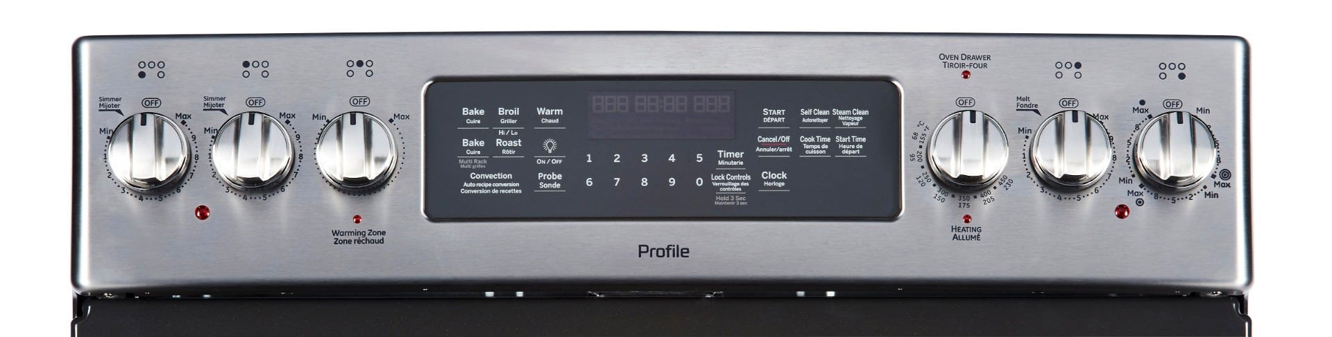 Cuisinière Électrique Autonome À 5 Éléments Et Four Double De 7,2 Pi³ / 30" En Acier Inoxydable *PRODUIT NEUF* Profile De GE ( PCB987YMFS )