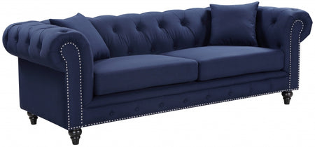 Canapé Chesterfield en lin