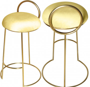 Tabouret de comptoir en velours Ring